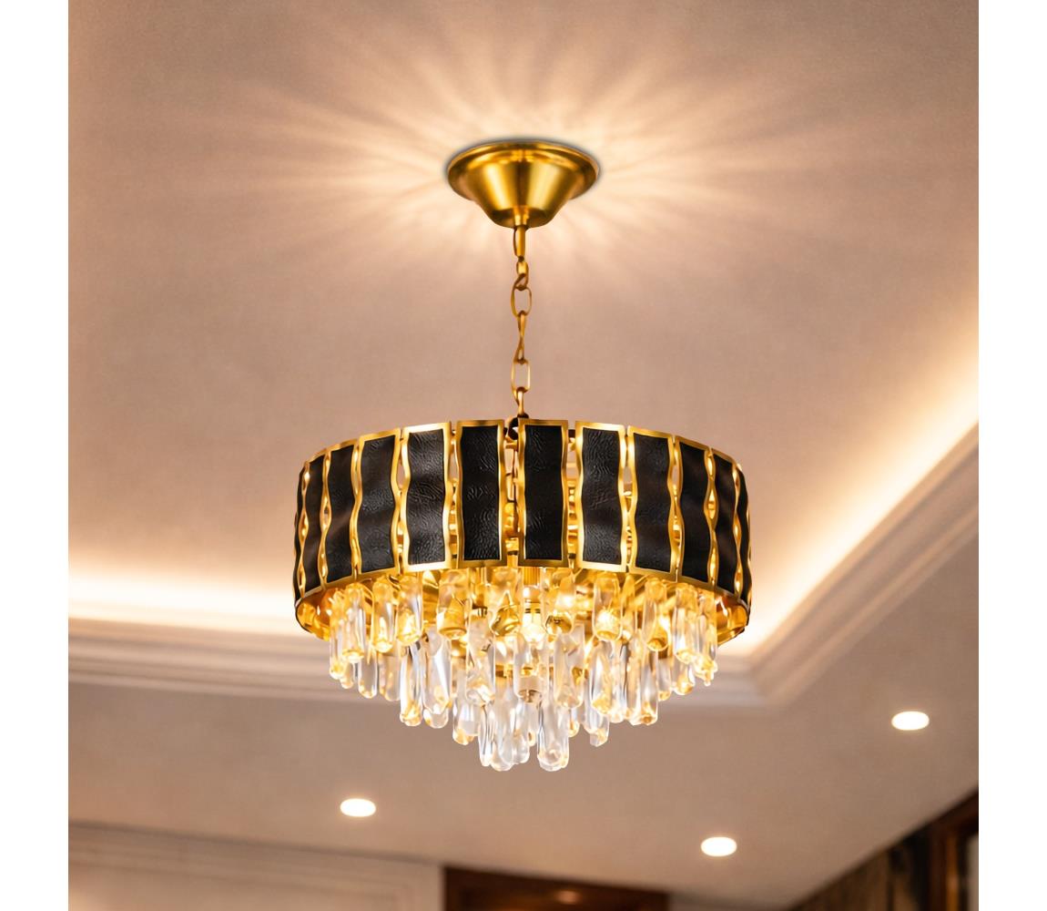 Brilagi - Lustr na řetězu CRISTAL 5xE14/40W/230V pr. 38 cm BG72415