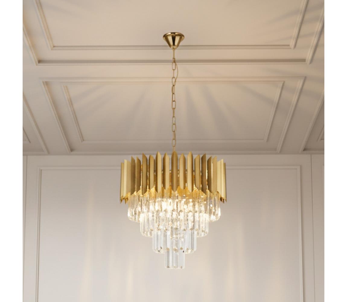 Brilagi - Lustr na řetězu CRISTAL 5xE14/40W/230V pr. 45 cm BG72418