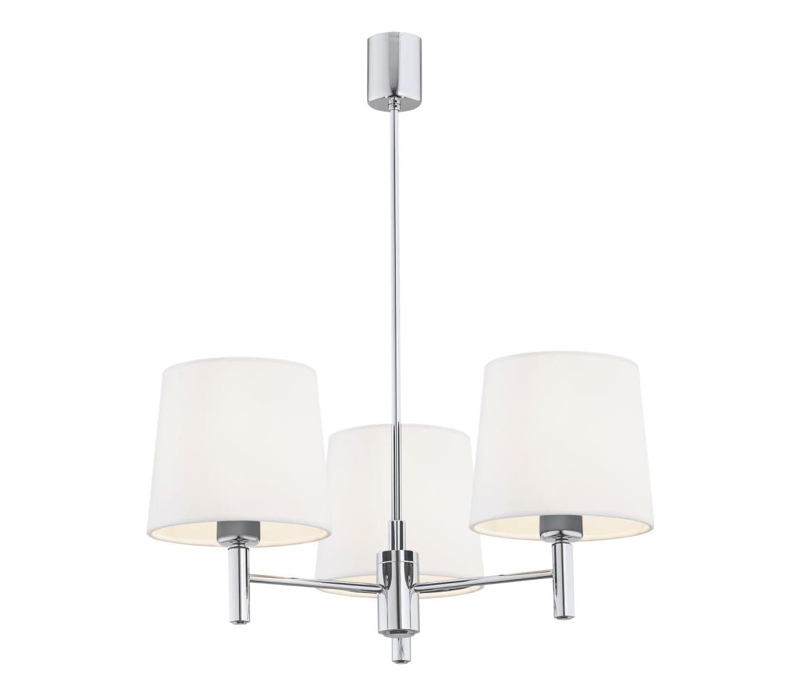 Brilagi - Lustr na tyči MONTE 3xE27/15W/230V krémová/lesklý chrom 8590828053477