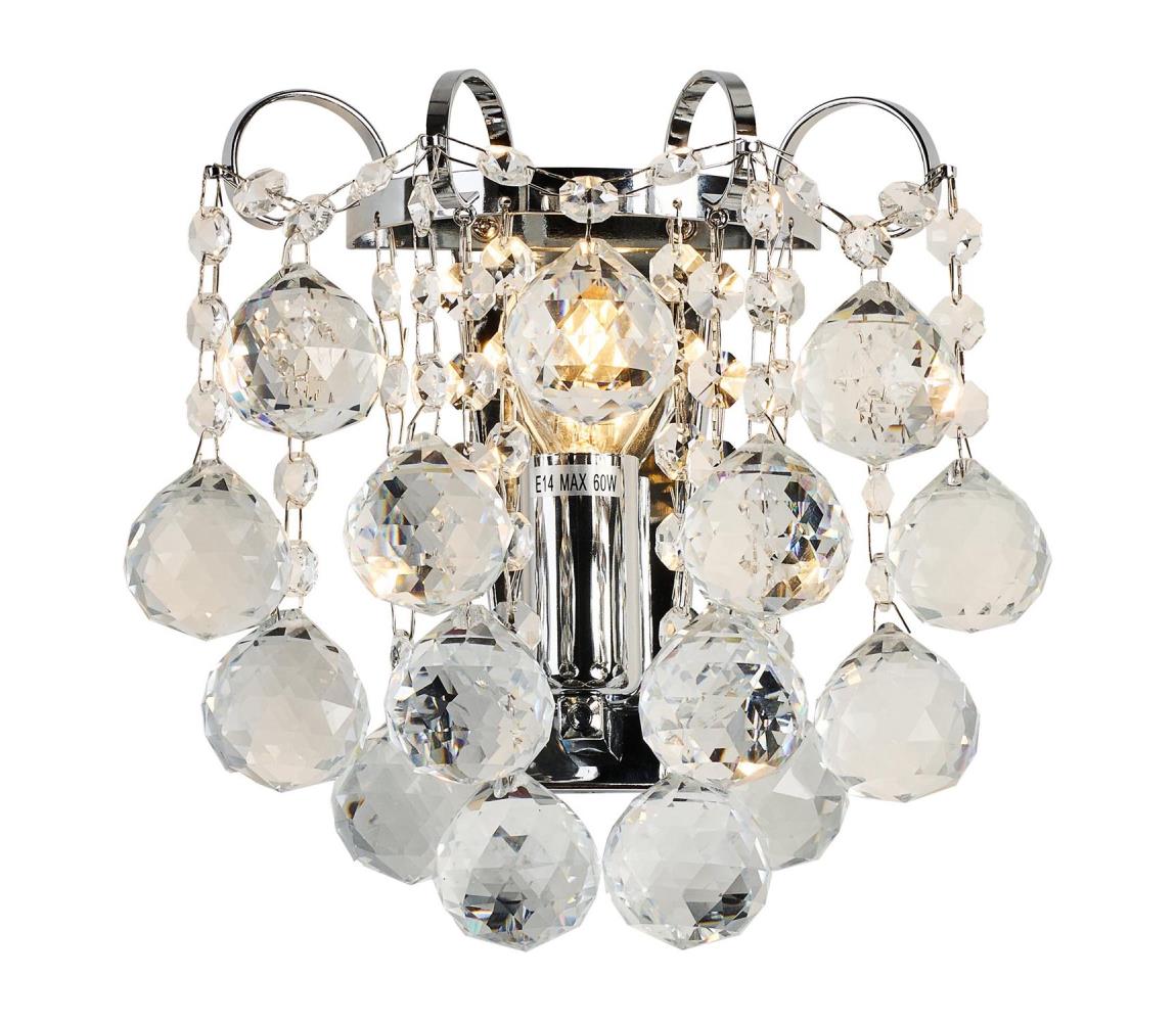 Brilagi - Nástěnné svítidlo CRYSTAL 1xE14/60W/230V lesklý chrom BG71307