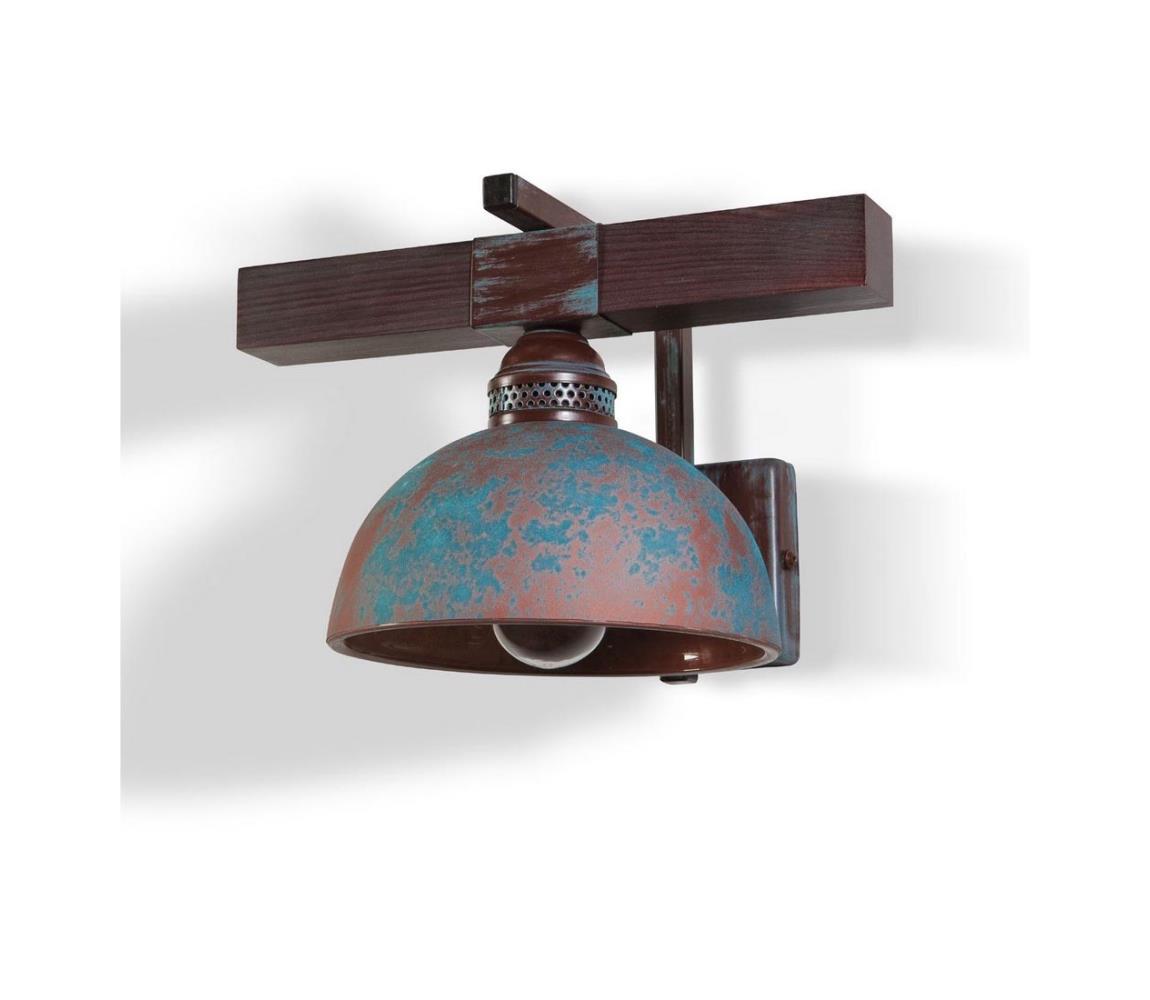BRILAGI - Nástěnné svítidlo VIRIONI 1xE27/60W/230V hnědá/patina 8594220591315