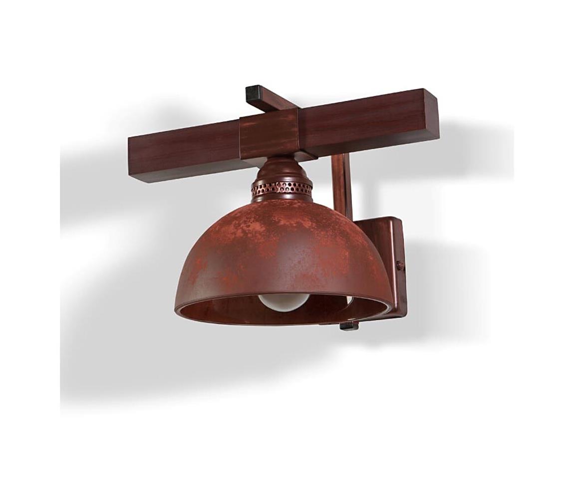 BRILAGI - Nástěnné svítidlo VIRIONI 1xE27/60W/230V měděná/patina 8594220591322