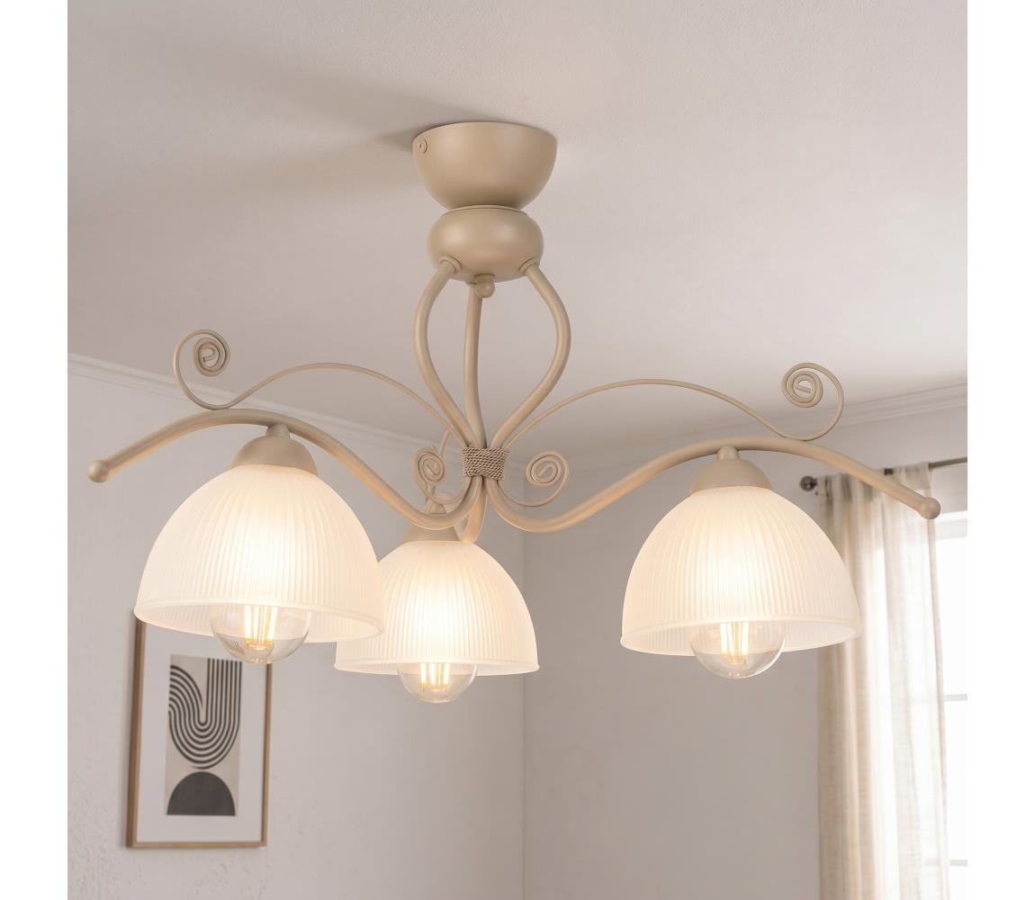 Brilagi - Přisazený lustr ANTICO MODERN 3xE27/60W/230V béžová 8590828037934