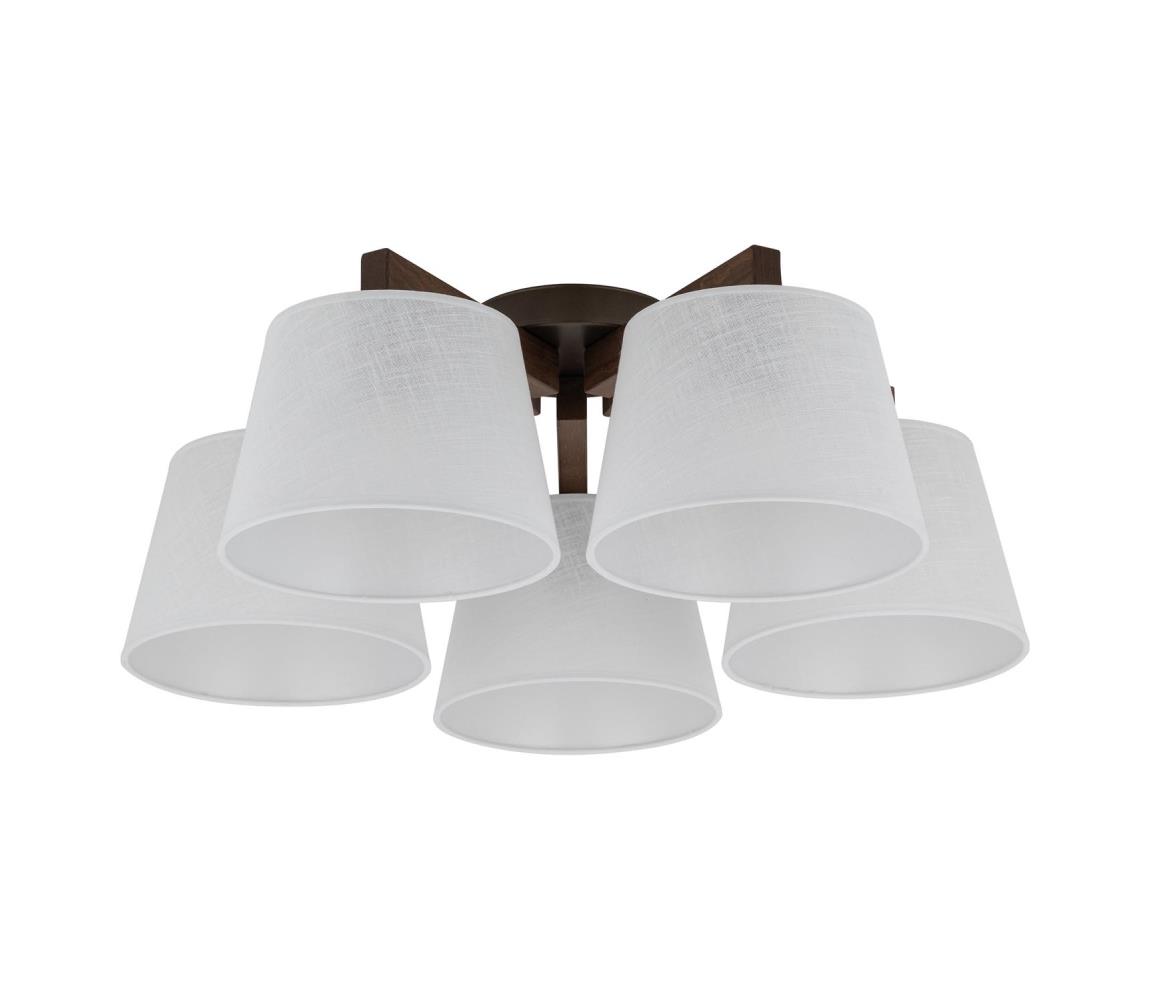 Brilagi - Přisazený lustr LATTE 5xE27/15W/230V borovice/bílá 11579
