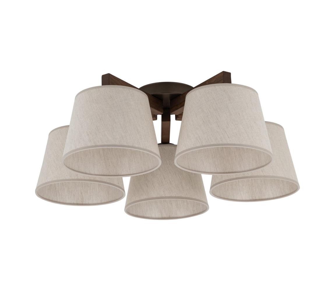 Brilagi - Přisazený lustr LATTE 5xE27/15W/230V borovice/krémová 11578