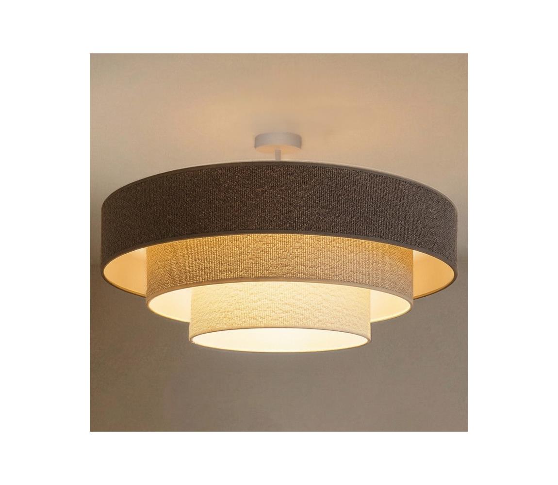 Brilagi - Přisazený lustr LUNETA 3xE27/60W/230V pr. 80 cm šedá/krémová/bílá 8590828052364