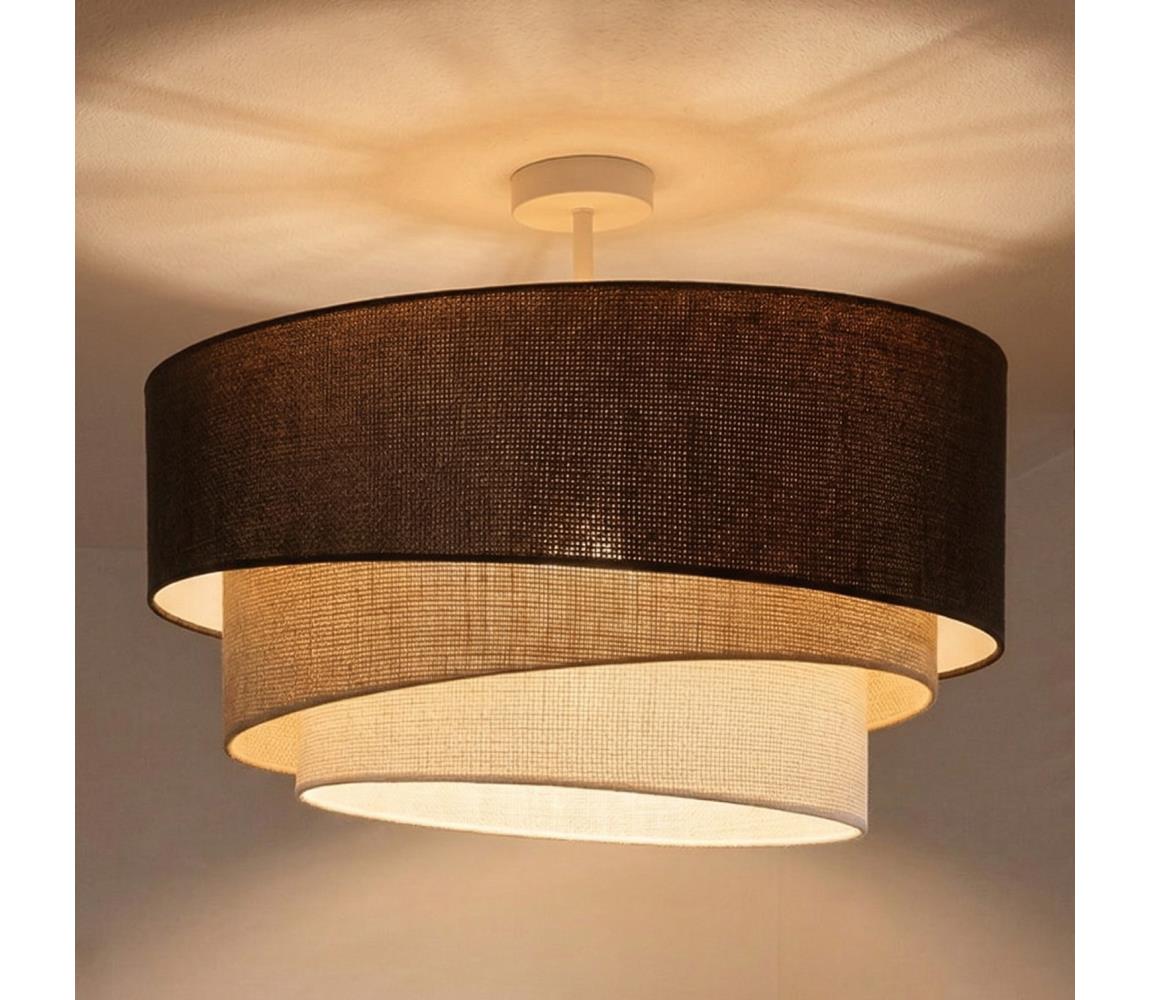 Brilagi - Přisazený lustr TRIO 3xE27/60W/230V pr. 60 cm hnědá/béžová/bílá 8590828052609