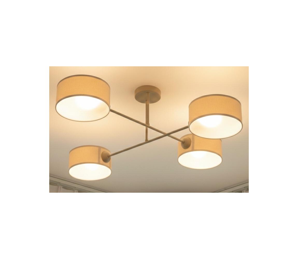 Brilagi - Přisazený lustr VIRGO 4xE14/40W/230V krémová/zlatá H0340