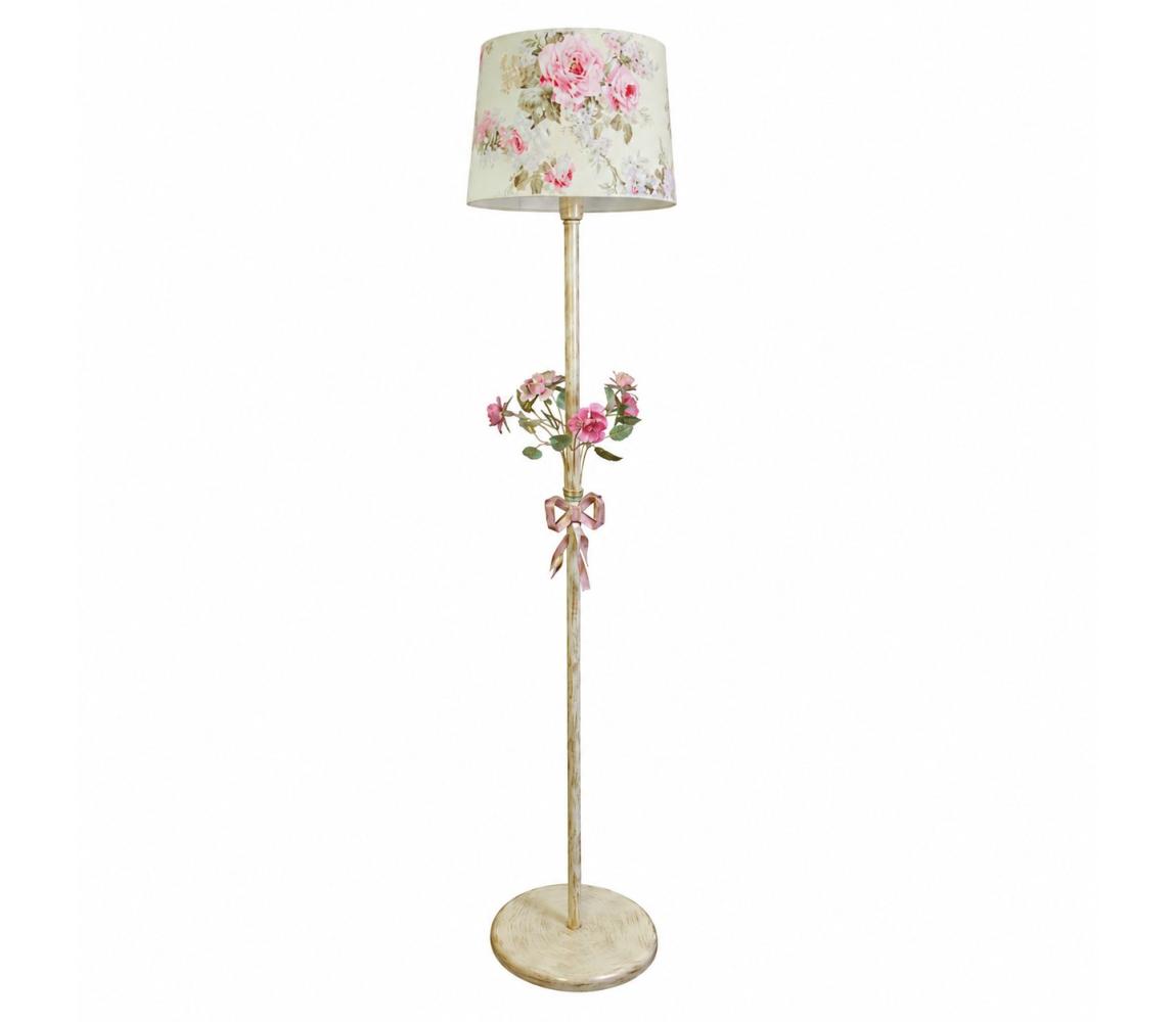 BRILAGI - Stojací lampa ROMANCE 1xE27/60W/230V pestrobarevná/béžová/patina 8594220591193