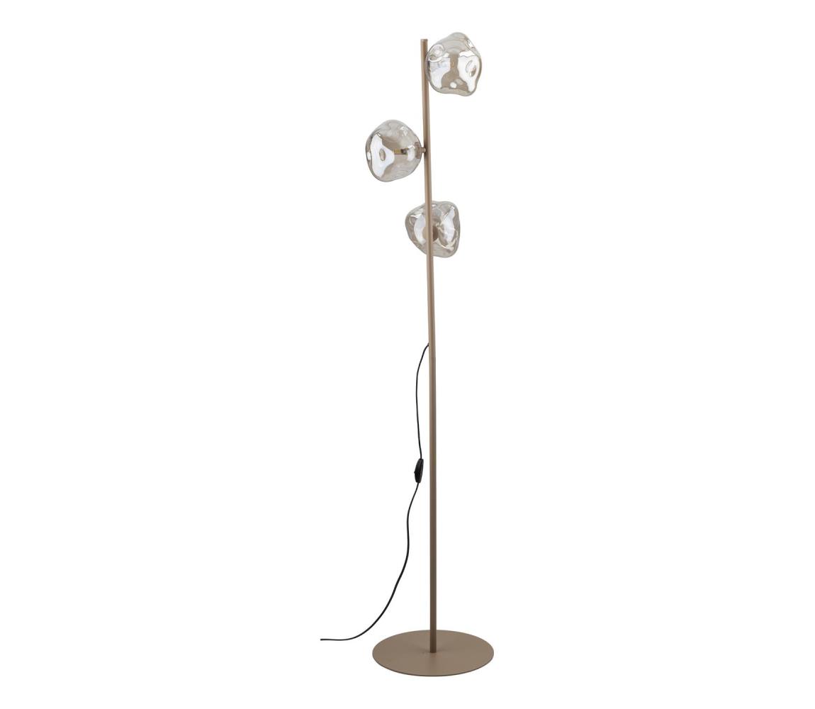 Brilagi - Stojací lampa VULCANO 3xG9/8W/230V béžová/kouřová béžová 16201