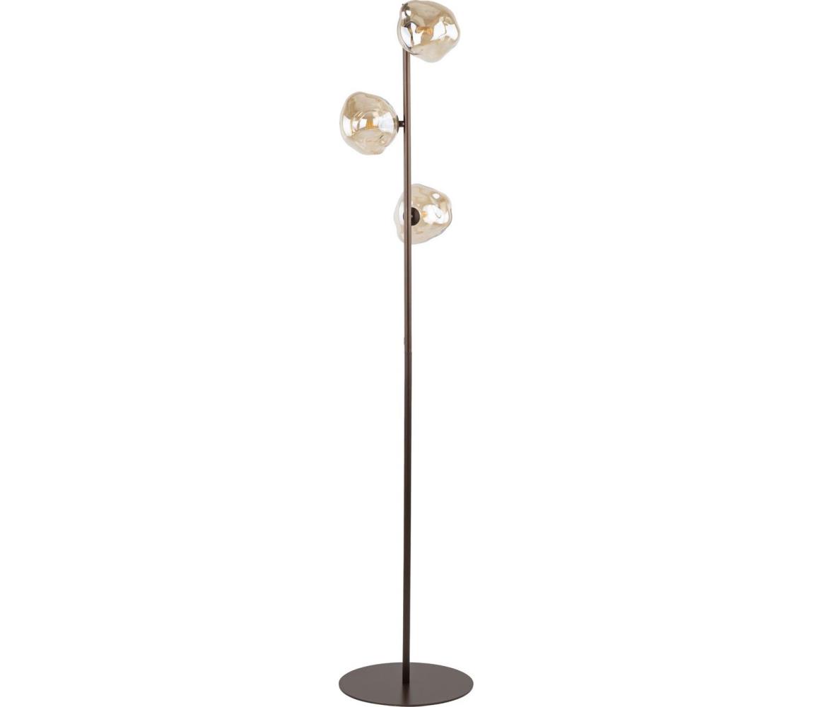 Brilagi - Stojací lampa VULCANO 3xG9/8W/230V hnědá/kouřová béžová 16200