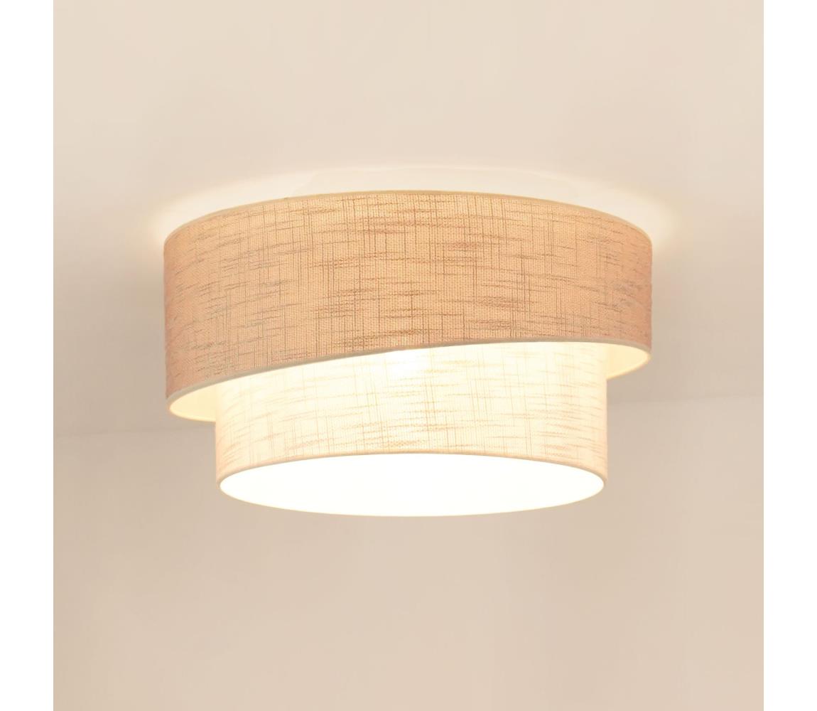 Brilagi - Stropní svítidlo DOVER SHINE 1xE27/15W/230V pr. 50 cm šedá/krémová 608169