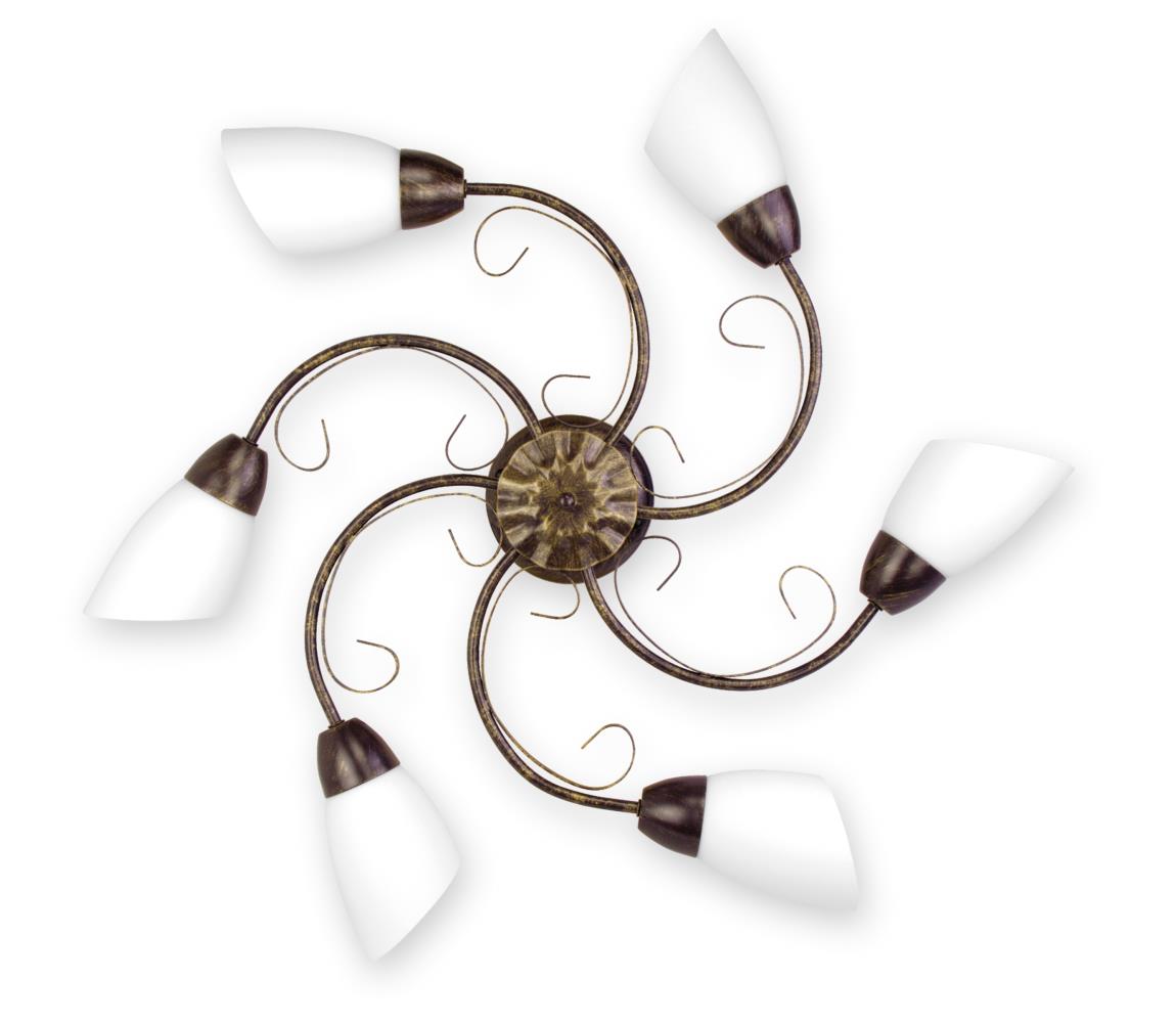 BRILAGI - Stropní svítidlo VINE 6xE27/40W/230V pr. 75 cm patina/mosaz BRHE-2026C001/6