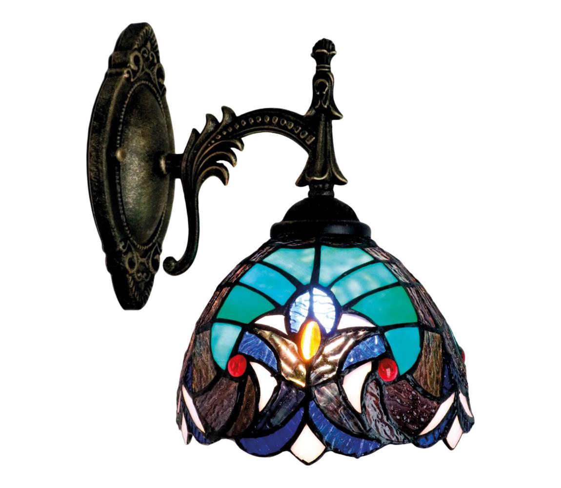 BRILAGI - Tiffany vitrážová nástěnná lampa CORAL 1xE14/40W/230V BRW-26415A