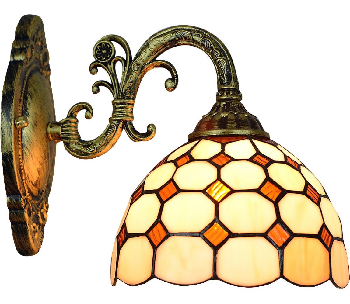 Brilagi - Tiffany vitrážová nástěnná lampa DORAN 1xE27/40W/230V 63004