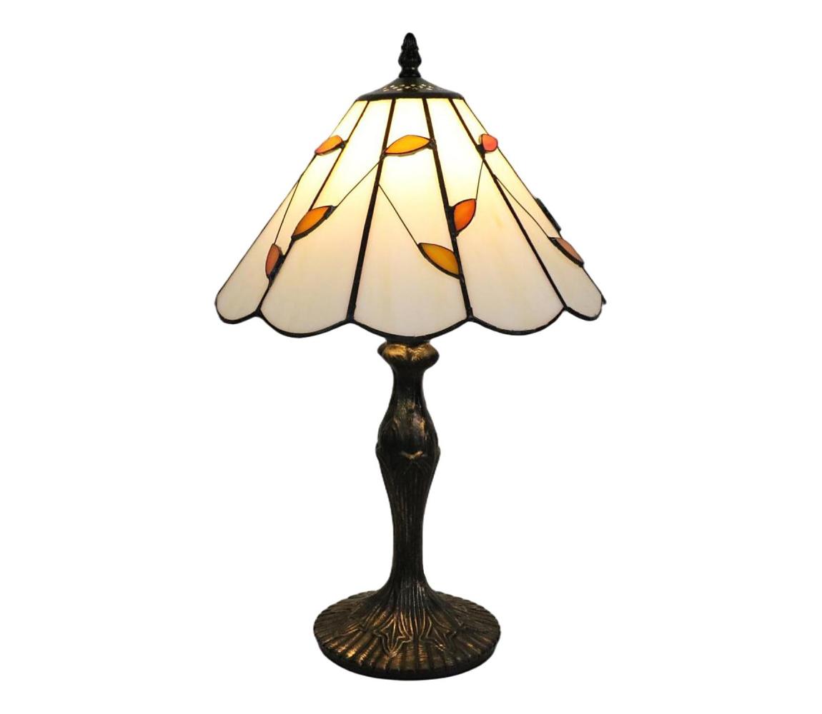 Brilagi - Tiffany vitrážová stolní lampa FOLIA 1xE27/60W/230V BRT-B015B