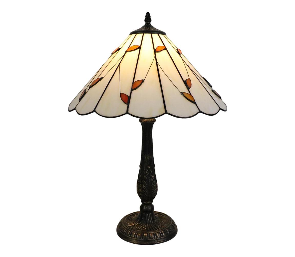 Brilagi - Tiffany vitrážová stolní lampa FOLIA 2xE27/60W/230V BRT-B015C