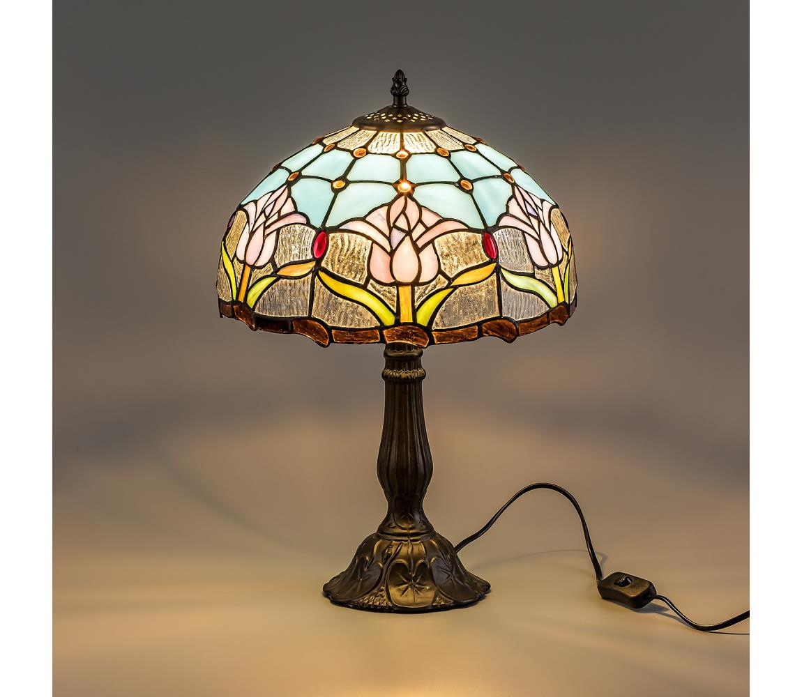 Brilagi - Tiffany vitrážová stolní lampa LORAS 1xE27/40W/230V 63059