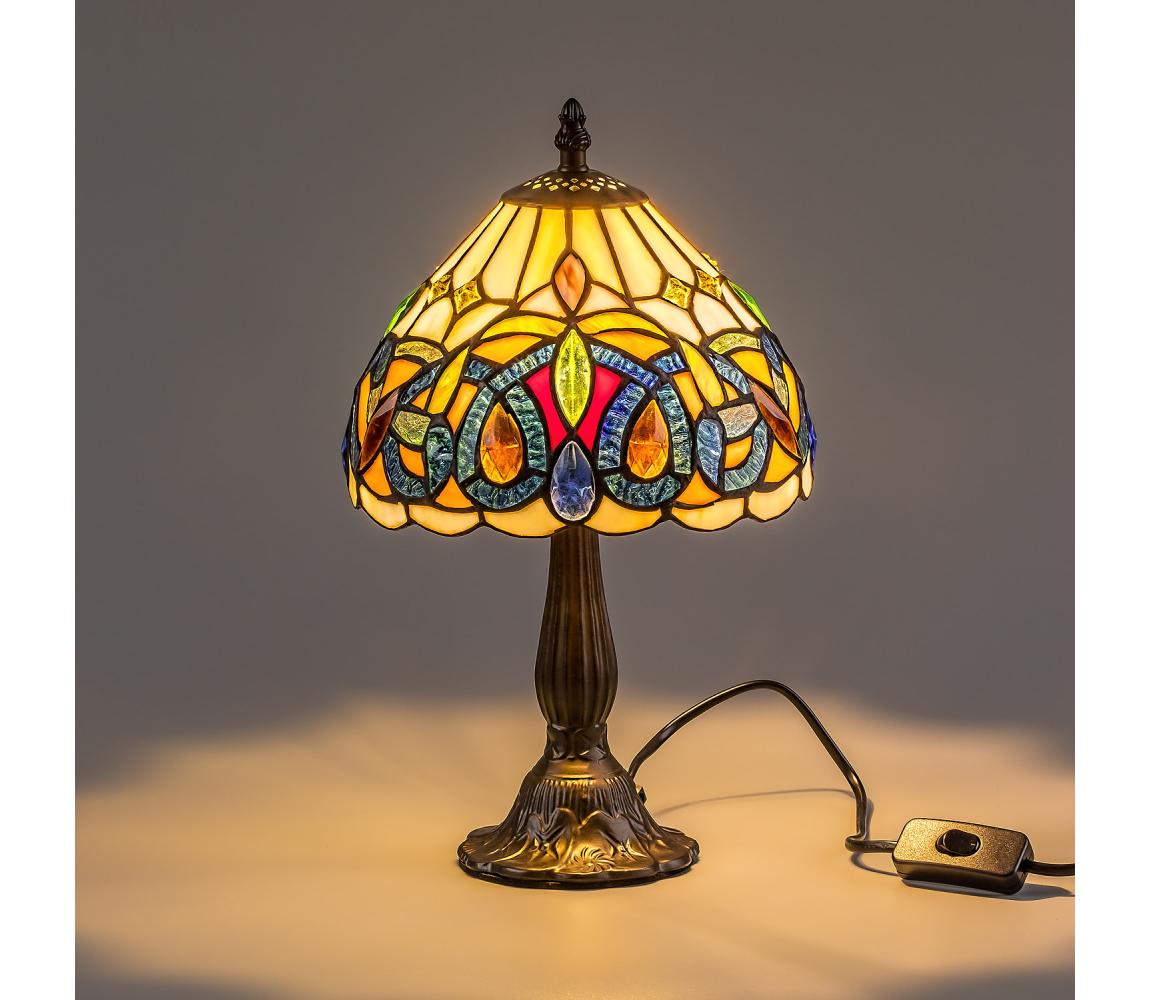 Brilagi - Tiffany vitrážová stolní lampa LUISA 1xE14/40W/230V 63068