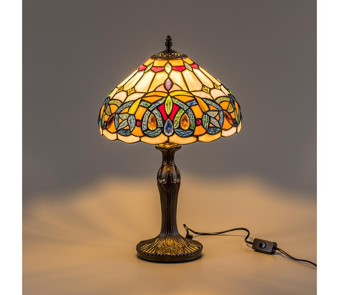 Brilagi - Tiffany vitrážová stolní lampa LUISA 1xE27/40W/230V 63069