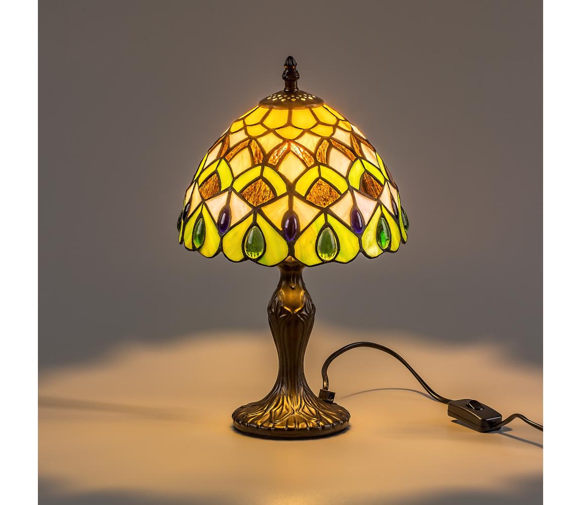 Brilagi - Tiffany vitrážová stolní lampa MARGARET 1xE14/40W/230V 63061