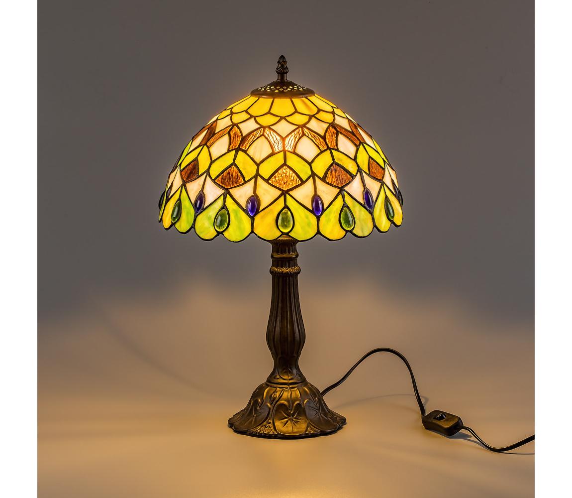 Brilagi - Tiffany vitrážová stolní lampa MARGARET 1xE27/40W/230V 63062