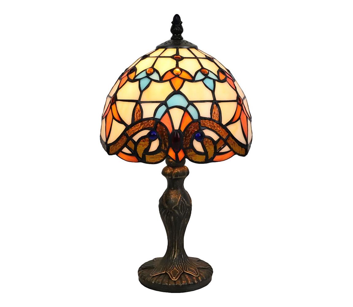 Brilagi - Tiffany vitrážová stolní lampa MIRABELLA 1xE27/60W/230V BRT-12028A