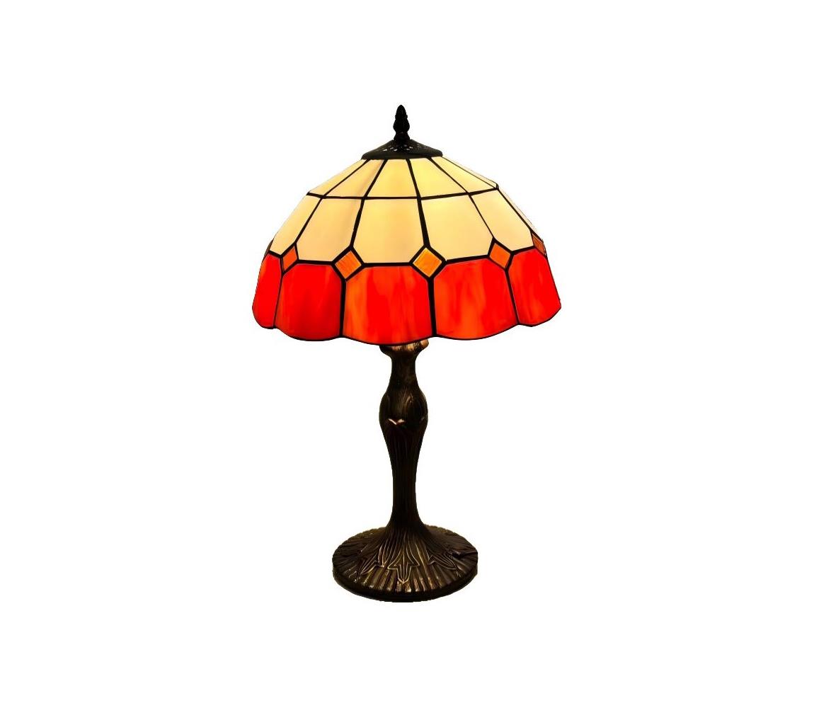 Brilagi - Tiffany vitrážová stolní lampa SIENNA 1xE27/60W/230V BRT-8008B