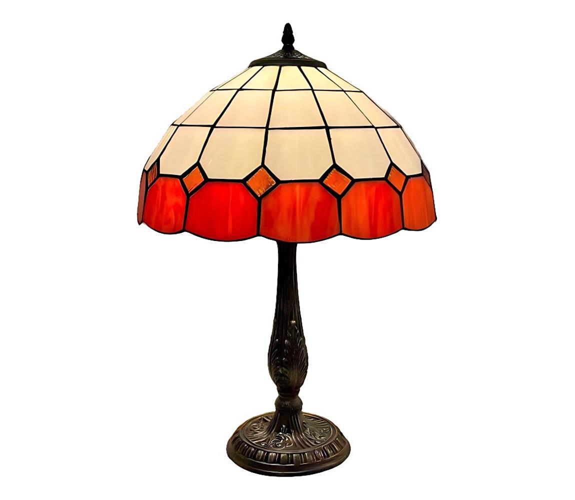 Brilagi - Tiffany vitrážová stolní lampa SIENNA 2xE27/60W/230V BRT-8008C