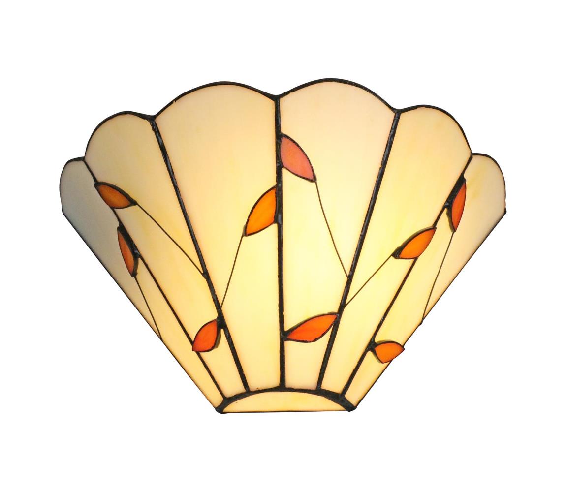 Brilagi - Tiffany vitrážové nástěnné svítidlo FOLIA 1xE14/40W/230V BRW-B015B