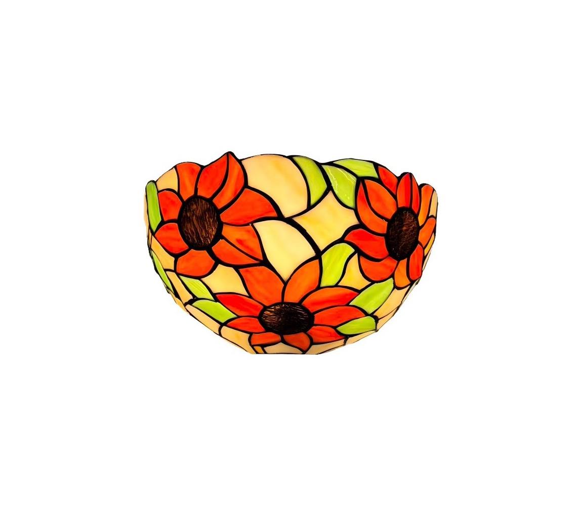Brilagi - Tiffany vitrážové nástěnné svítidlo SUNFLOWER 1xE14/40W/230V BRW-8004B