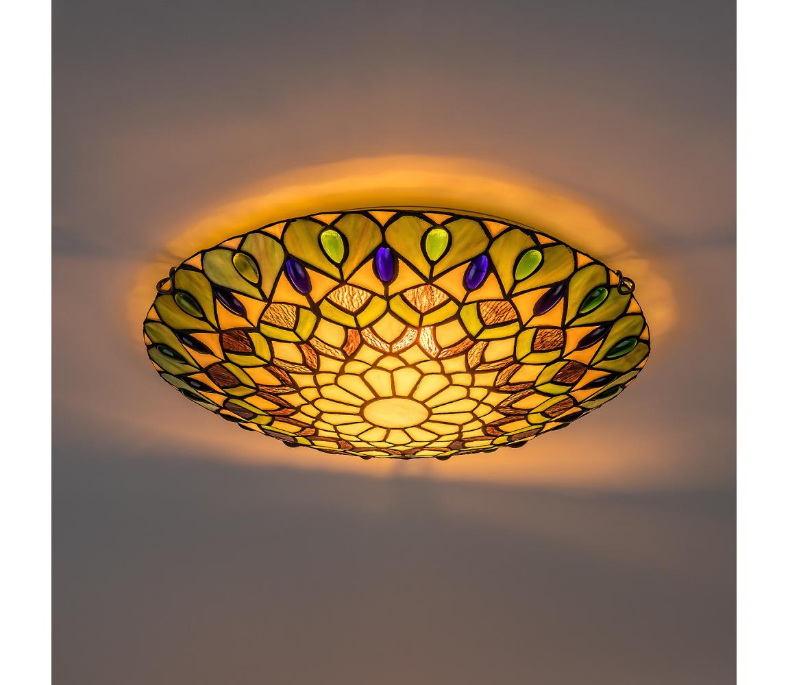 Brilagi - Tiffany vitrážové stropní svítidlo MARGARET 2xE27/60W/230V pr. 40 cm 63065