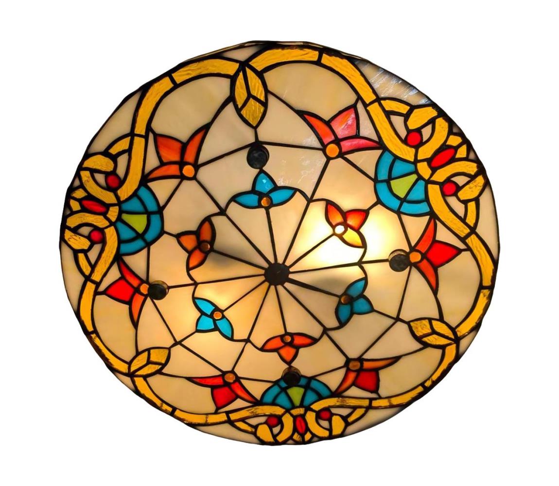 Brilagi - Tiffany vitrážové stropní svítidlo MIRABELLA 3xE27/60W/230V pr. 40 cm BRC-12028A