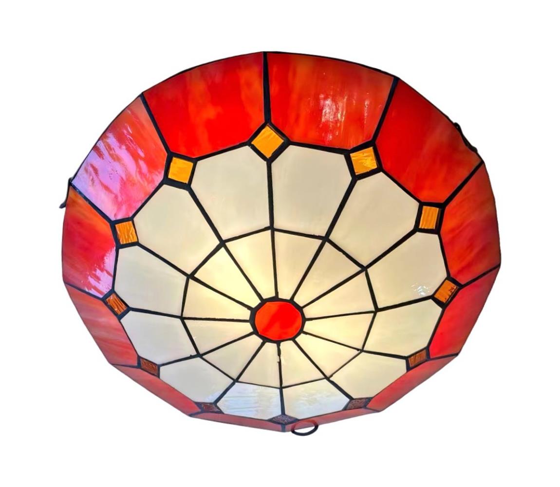 Brilagi - Tiffany vitrážové stropní svítidlo SIENNA 2xE27/60W/230V pr. 40 cm BRC-8008
