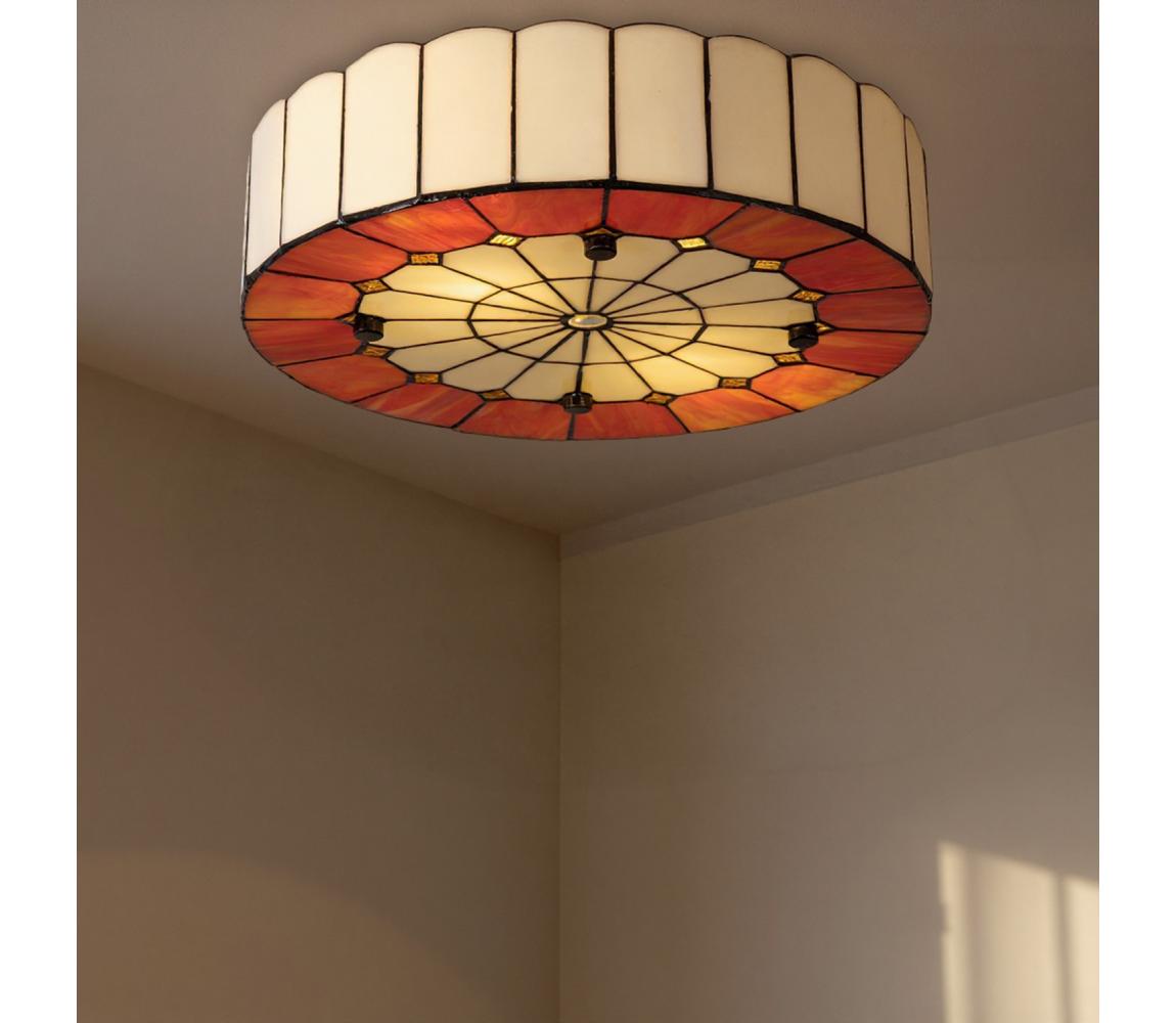 Brilagi - Tiffany vitrážové stropní svítidlo SIENNA 2xE27/60W/230V pr. 40 cm BRC-8008A