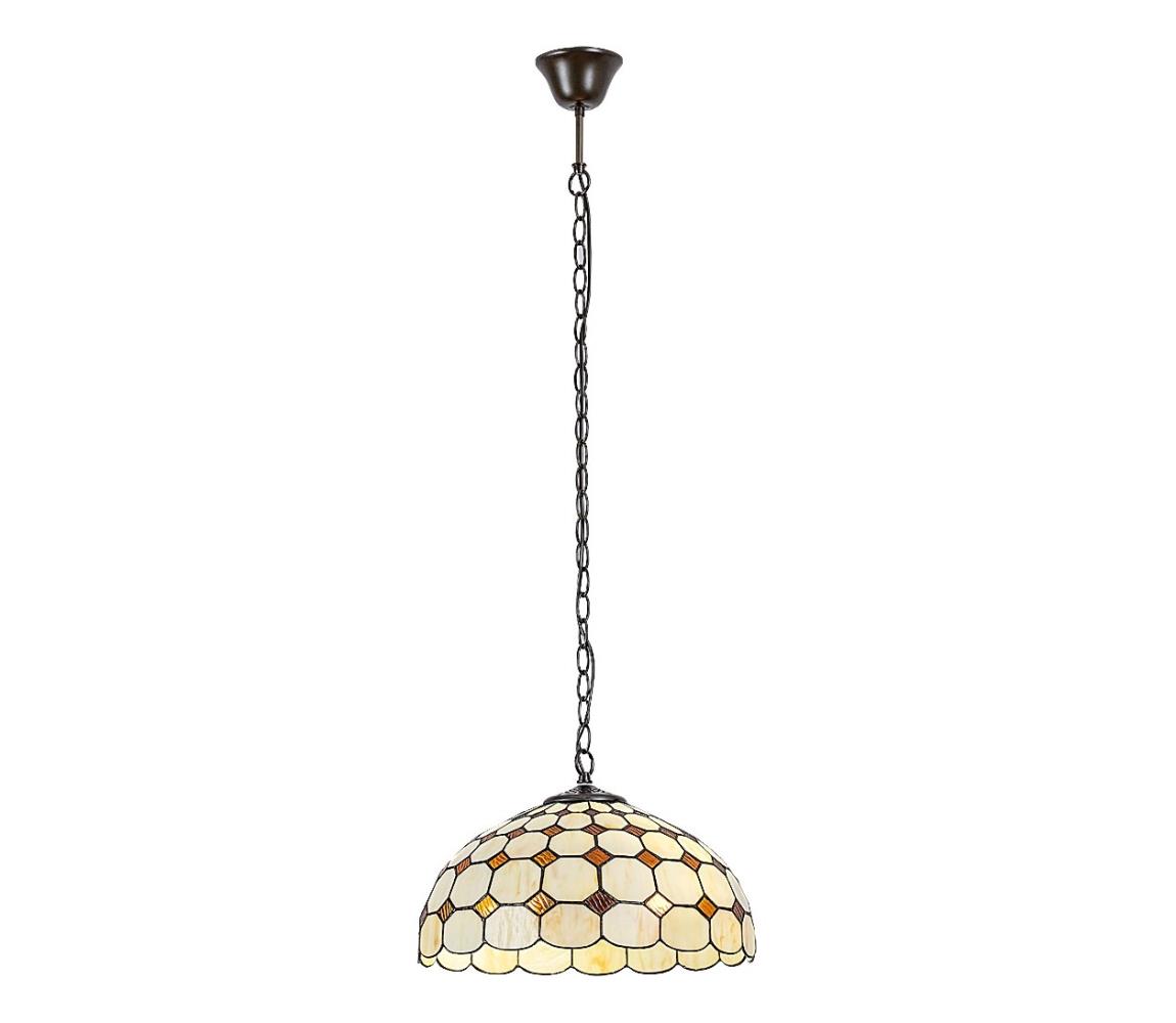 Brilagi - Tiffany vitrážový lustr na řetězu DORAN 2xE27/60W/230V 63001