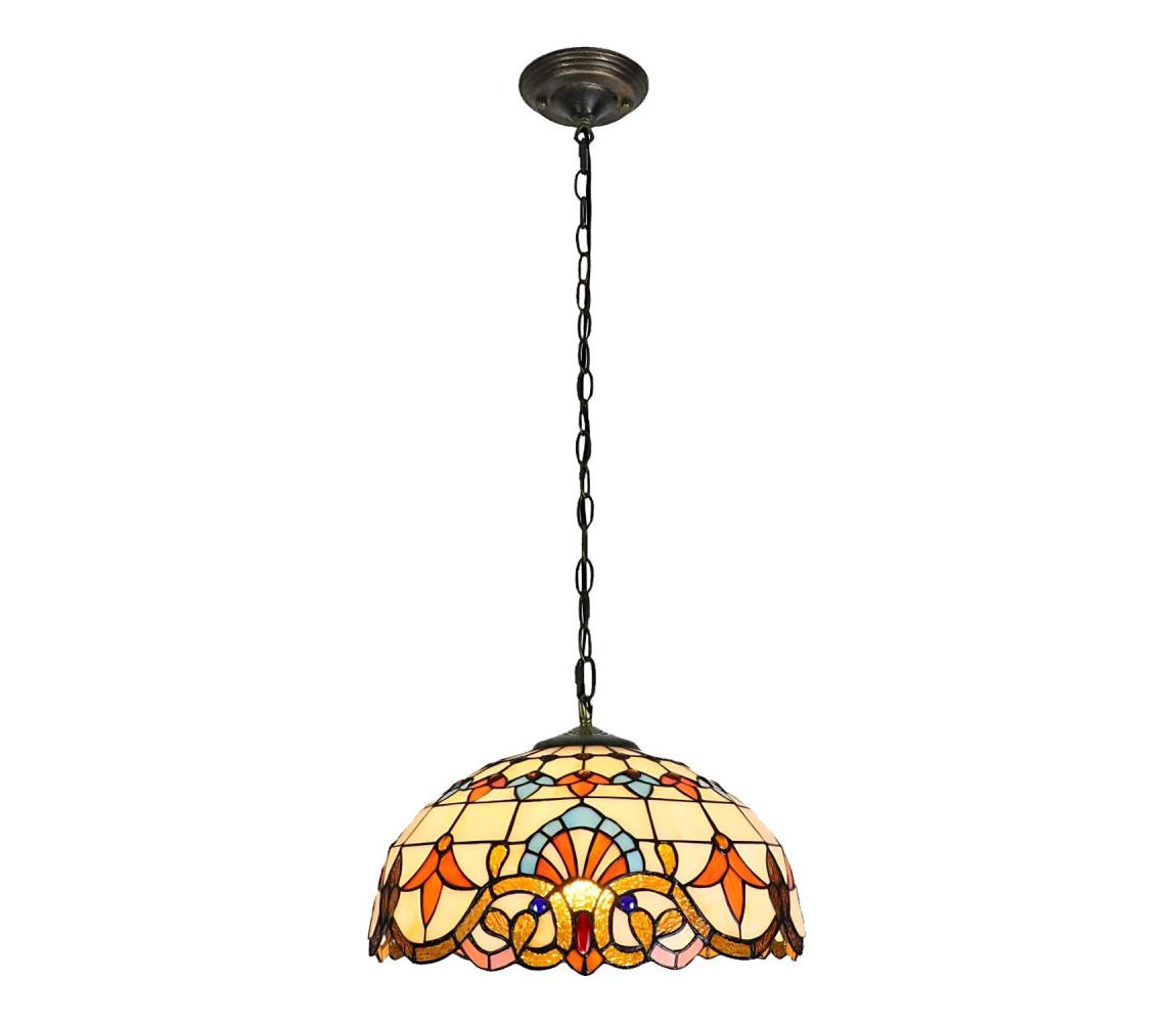 Brilagi - Tiffany vitrážový lustr na řetězu MIRABELLA 1xE27/60W/230V pr. 40 cm BRP-12028A