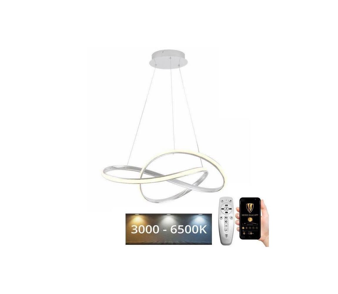 Brilagi-LED Stmívatelný lustr na lanku COSMOWAVE LED/70W/230V 3000-6500K bílá+DO BG-J4331/W