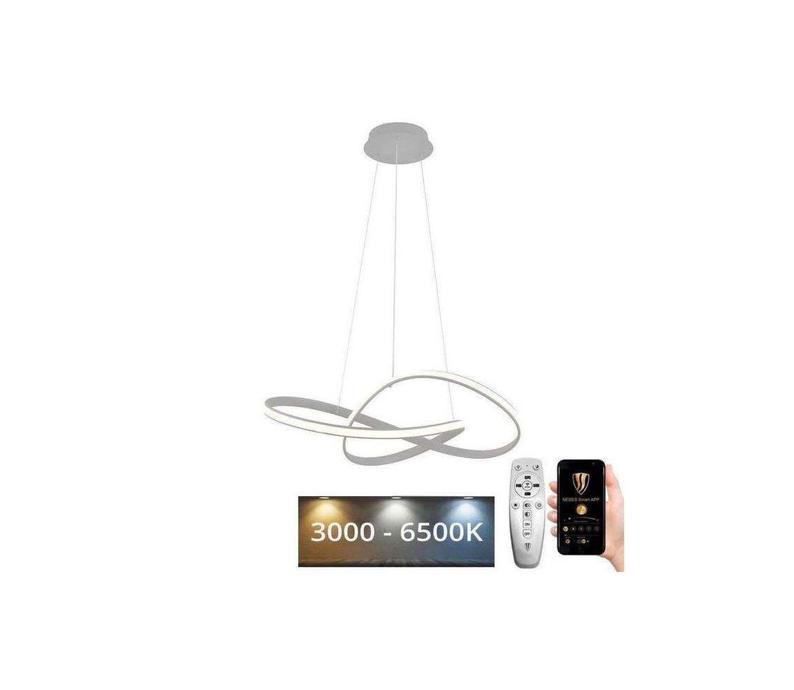 Brilagi-LED Stmívatelný lustr na lanku COSMOWAVE LED/70W/230V 3000-6500K stří+DO BG-J4303/S