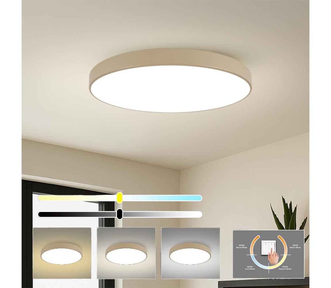 Brilagi-LED Stropní svítidlo POOL LED/128W/230V 3000/4000/6000K pr. 100 cm béžov BRI566