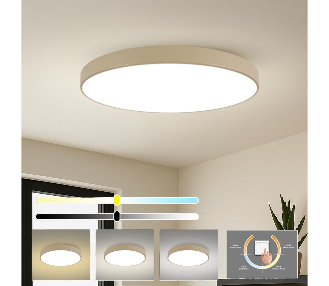 Brilagi-LED Stropní svítidlo POOL LED/180W/230V 3000/4000/6000K pr. 120 cm béžov BRI570