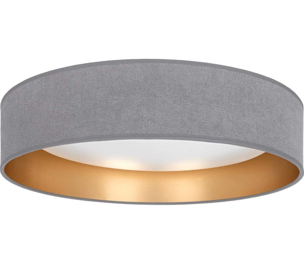 Brilagi-LED Stropní svítidlo VELVET SIMPLE LED/36W/230V 3000K pr. 55 cm šedá/zl. 8590828055778
