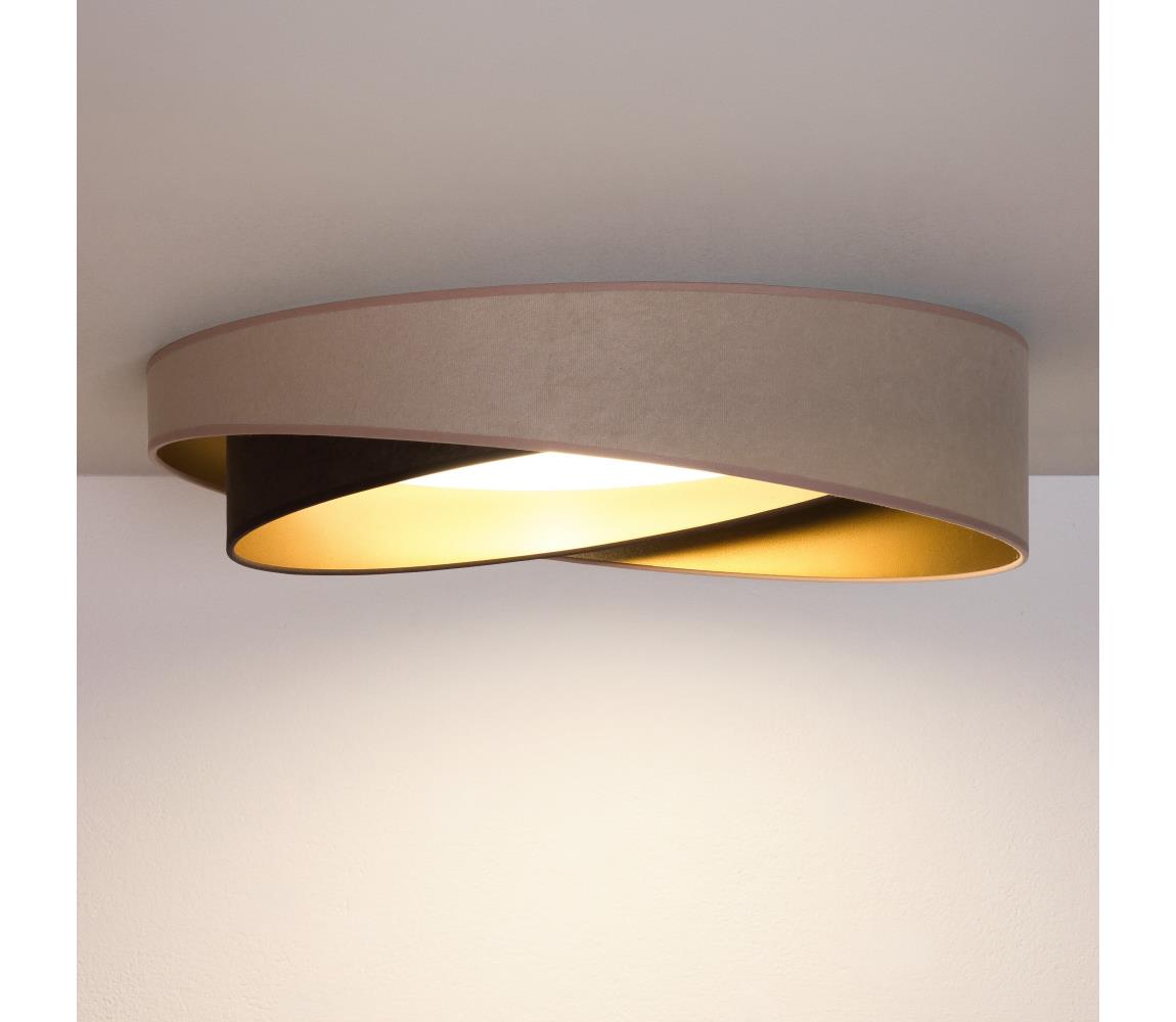 BRILAGI-LED Stropní svítidlo VELVET TWIST LED/24W/230V 4000K pr. 55 cm béž/hn/zl 8590828043737