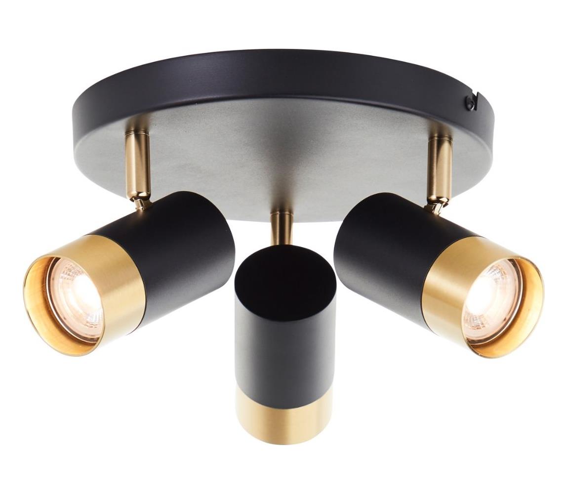 Brilliant - LED Bodové svítidlo VIGOLO 3xGU10/5W/230V černá/zlatá G03434/86