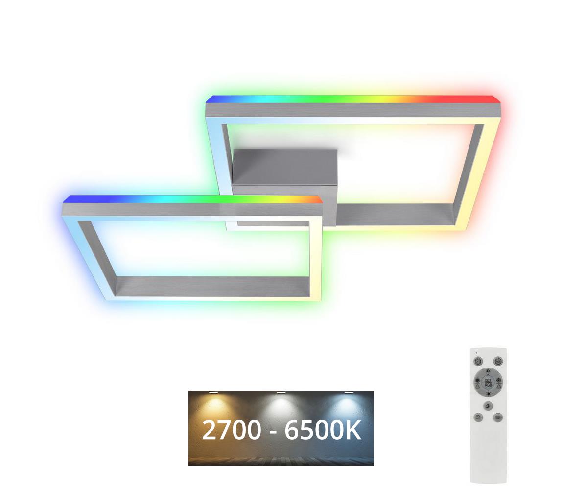 Brilo - LED RGBW Stmívatelný přisazený lustr FRAME 2xLED/17W/230V 2700-6500K+ DO 3753-019