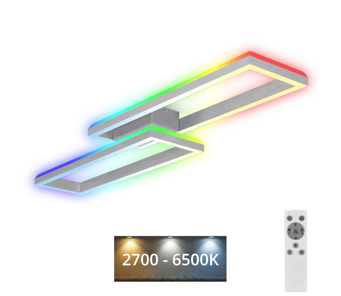 Brilo - LED RGBW Stmívatelný přisazený lustr FRAME 2xLED/21W/230V 2700-6500K+ DO 3754-019