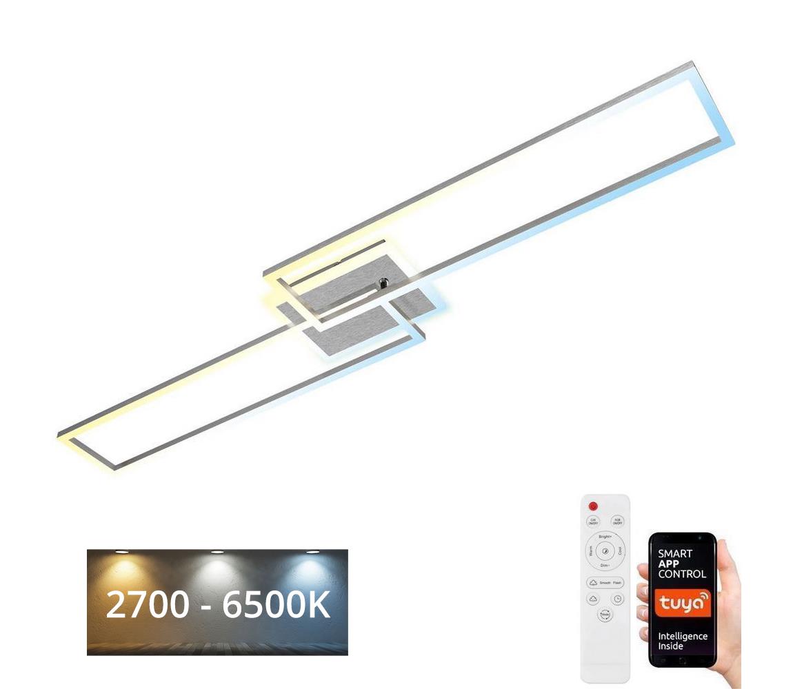 Brilo - LED Stmívatelný přisazený lustr FRAME 2xLED/20W/230V Wi-Fi Tuya + DO 3538-019