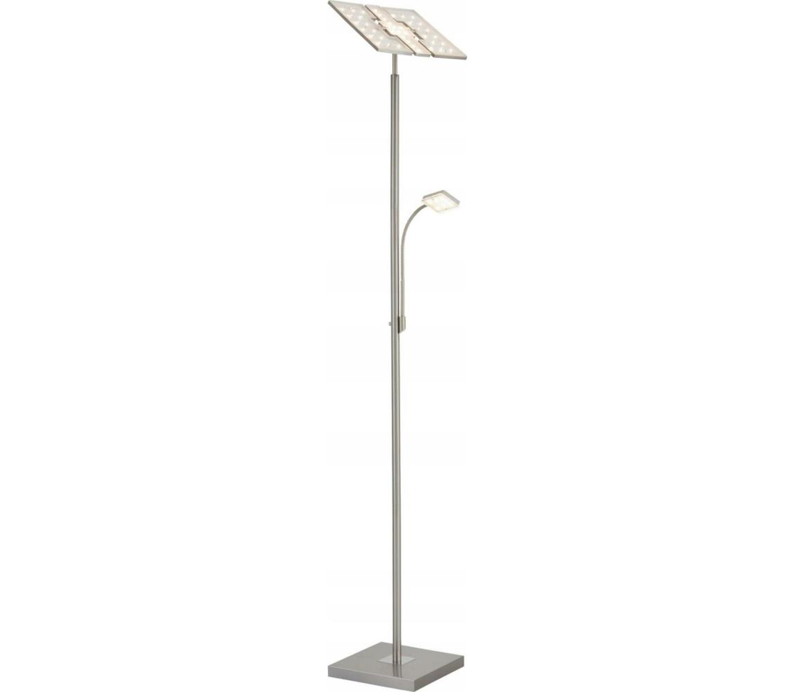 Briloner 1328-022 - LED Stm stojací lampa LED/21W/230V + LED/3,5W matný chrom 1328-022