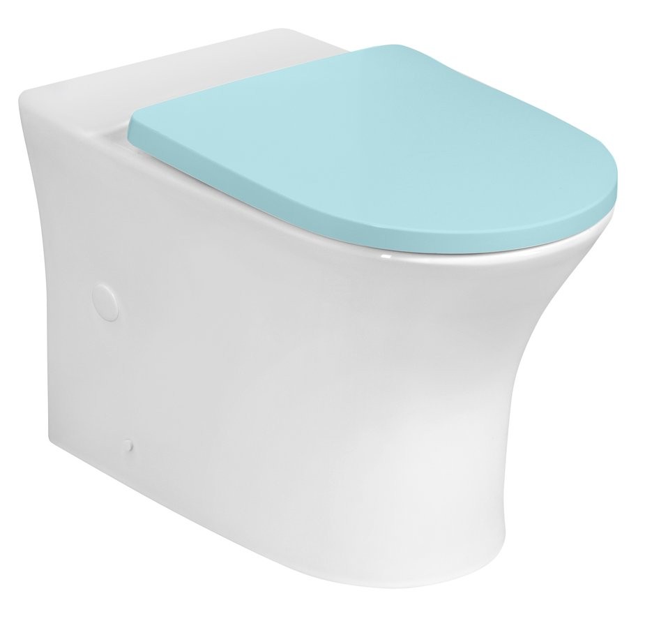 Bruckner LEON WC kombi mísa, Rimless, 61,5x37cm, spodní/zadní odpad, bílá 201.421.4