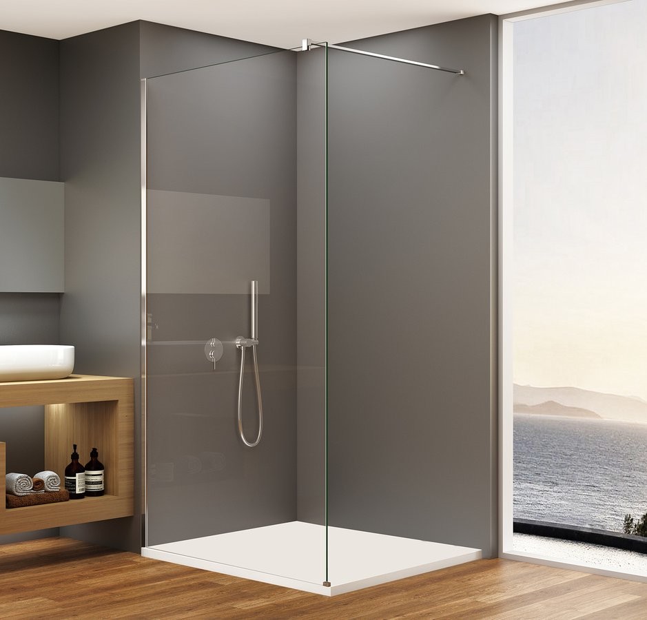 Bruckner SPITZA sprchová zástěna WALK-IN, 800, čiré sklo 750.080.1